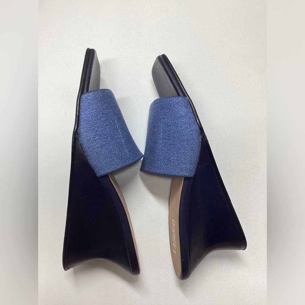 Labucq Stretch Denim Wedge Heels Size EU 39 - Picture 8 of 11